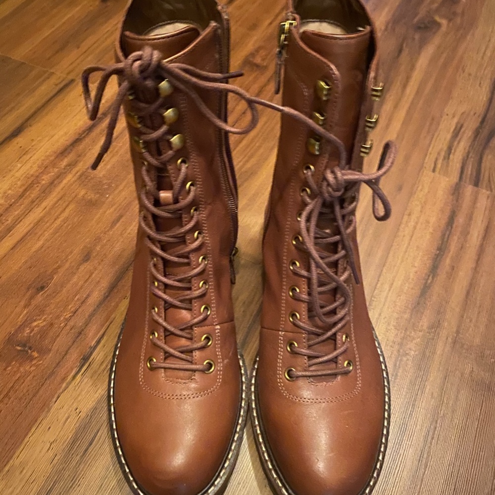J.Crew Leather Lace-Up Micah Boot